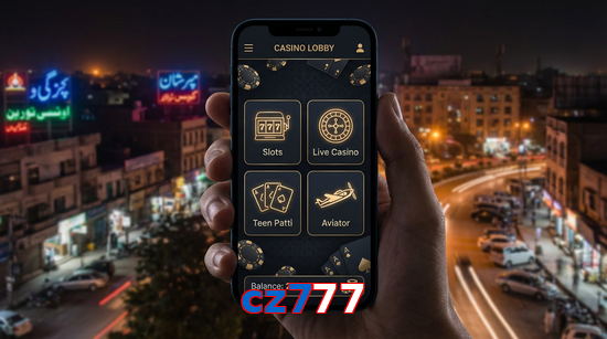 Main screen of Cz777 app page for PK players